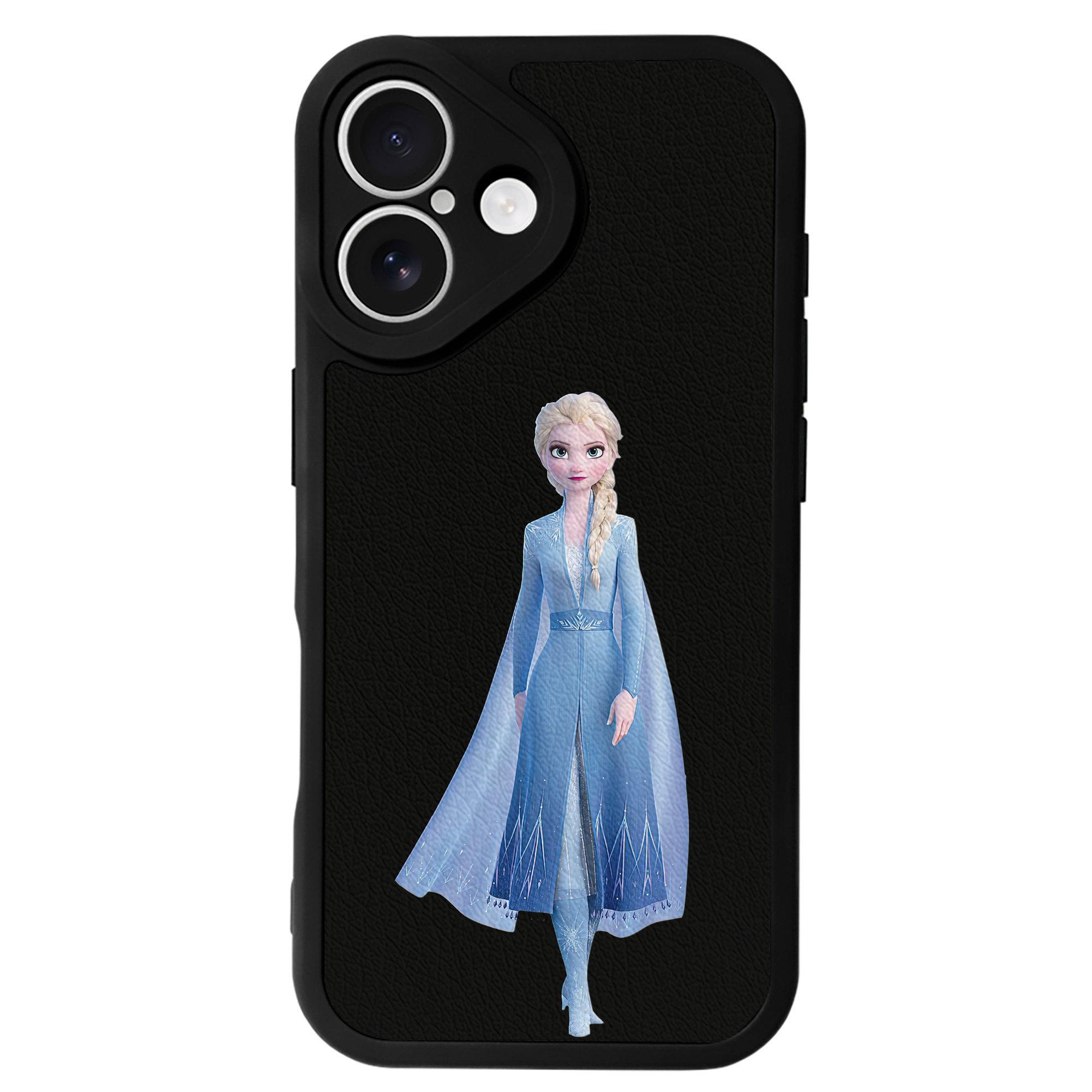 （画像用） アナと雪の女王 アンナ エルサ Frozen Anna Elsa 【iPhone 16シリーズ対応】シリコンスマホケース（レザー調） 材質：シリコン